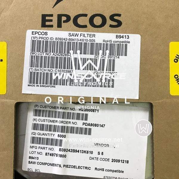B39242B9413K610 label picture