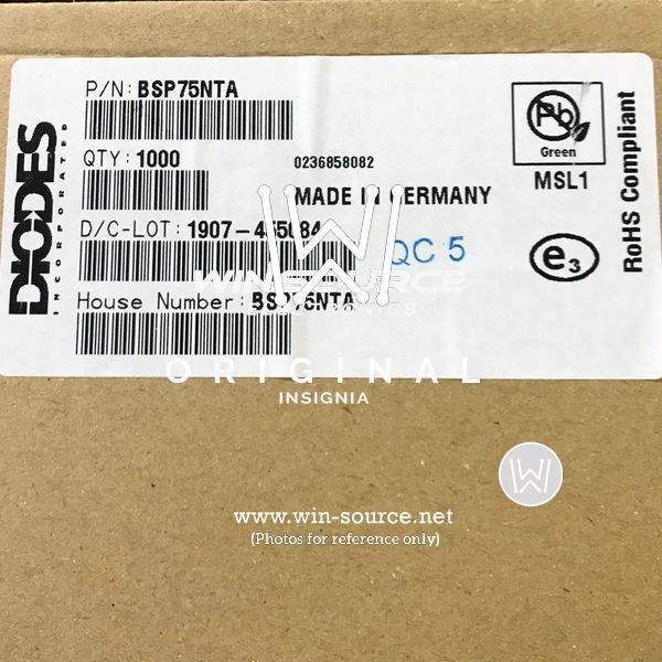BSP75NTA label picture