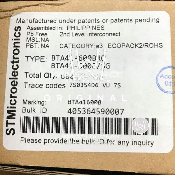 BTA41-600BRG label picture