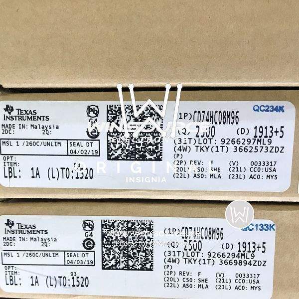 CD74HC08M96G4 label picture