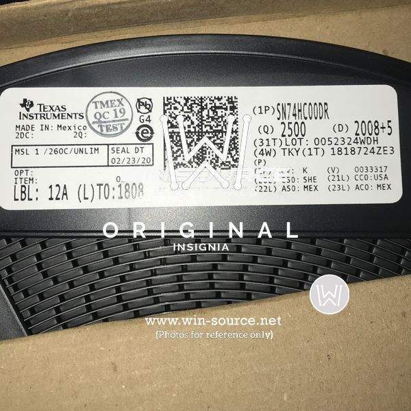 SN74HC00DRG4 label picture