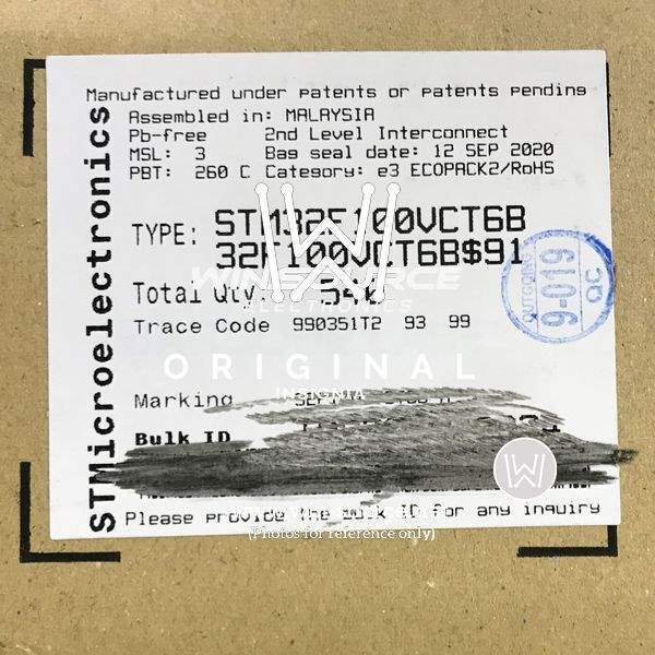 STM32F100VCT6B label picture