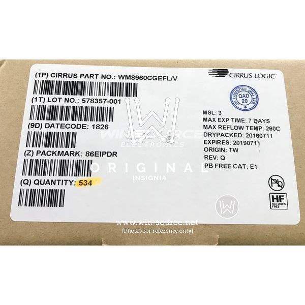 WM8960CGEFL/RV label picture 2