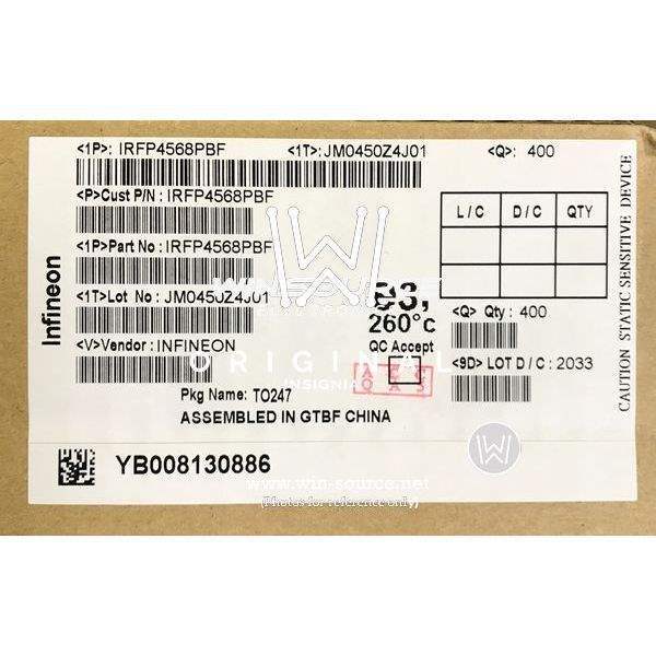 IRFP4568PBF label picture