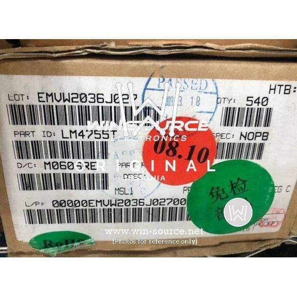 LM4755T/NOPB label picture