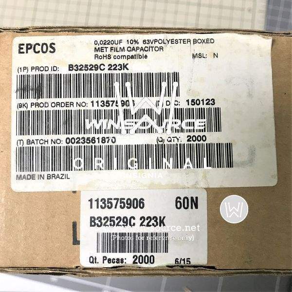 B32529C0223K000 label picture
