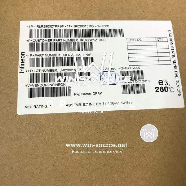 IRLR2905ZTRPBF label picture