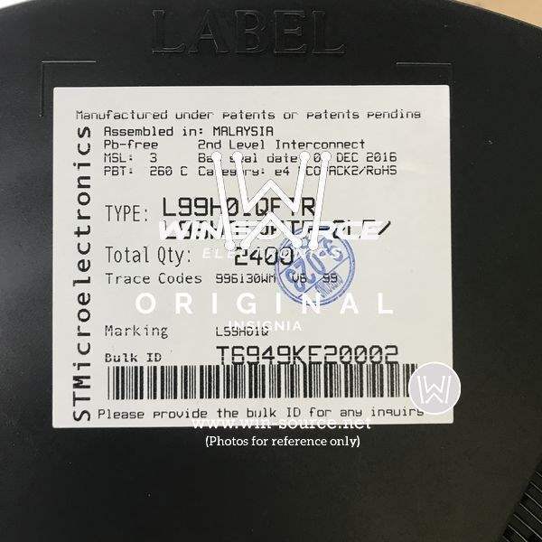 L99H01QFTR  label picture