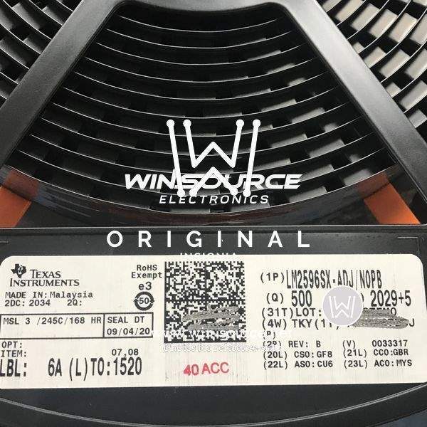LM2596SX-ADJ/NOPB label picture