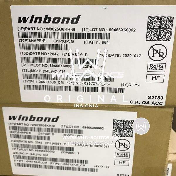 W9825G6KH-6I label picture