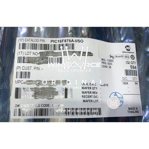 PIC16F876A-I/SO label picture