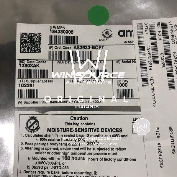 AS3933-BQFT label picture
