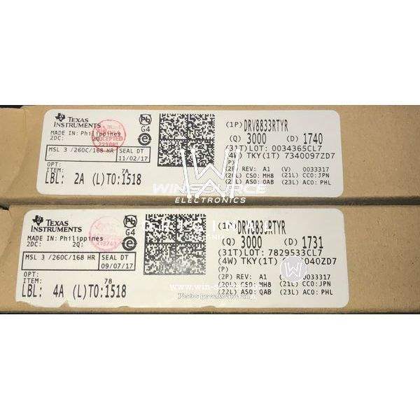 DRV8833RTYR label picture
