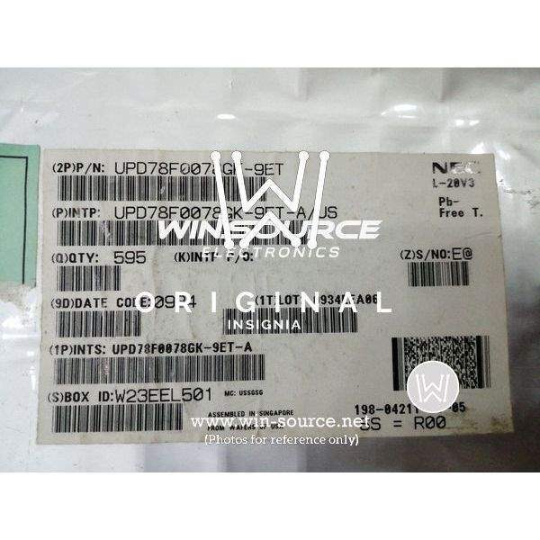 UPD78F0078GK-9ET label picture