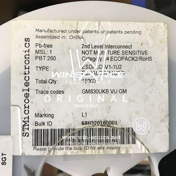ESDALC6V1-1U2 label picture 2