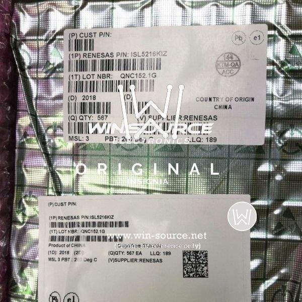 ISL5216KIZ label picture