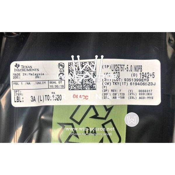 LM2575T-5.0/NOPB label picture