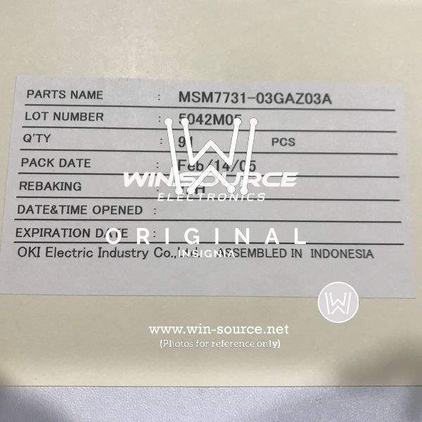 MSM7731-03GAZ03A  label picture 2