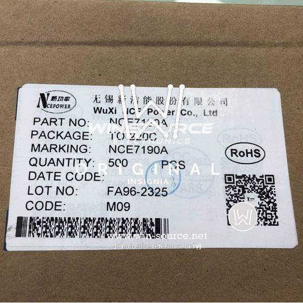 NCE7190A label picture