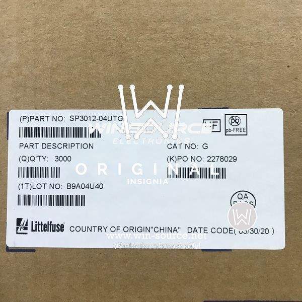 SP3012-04UTG label picture