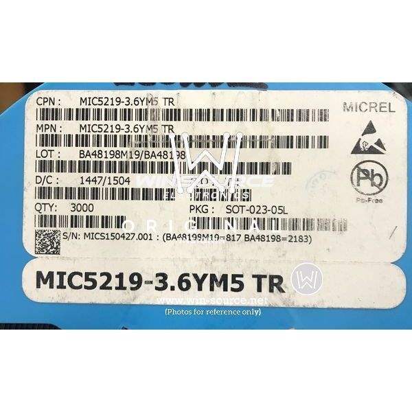 MIC5219-3.6YM5-TR label picture