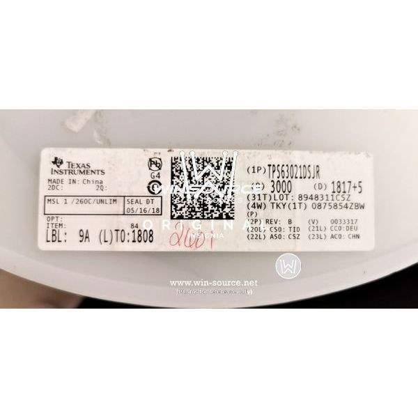 TPS63021DSJR label picture