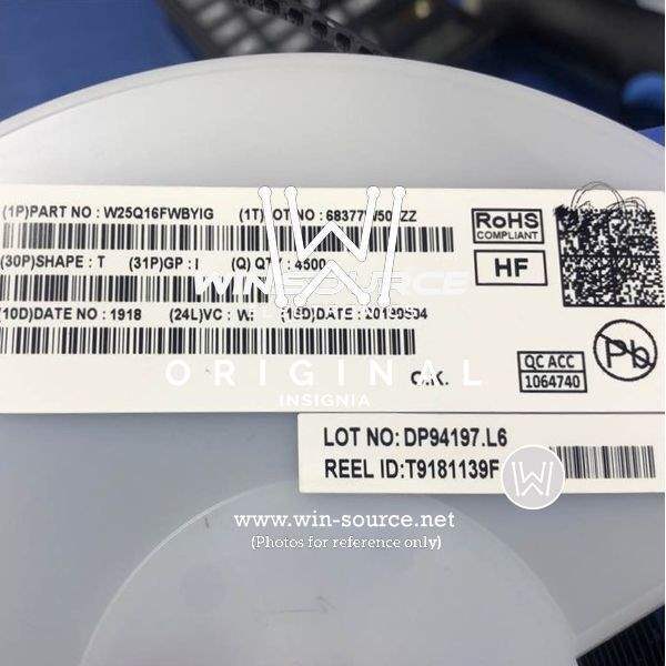 W25Q16FWBYIG label picture