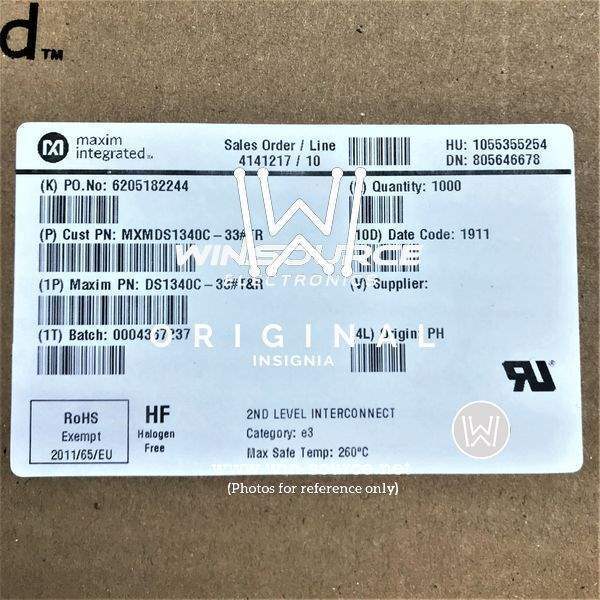 DS1340C-33#T&R label picture