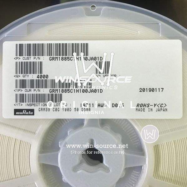  GRM1885C1H100JA01D label picture