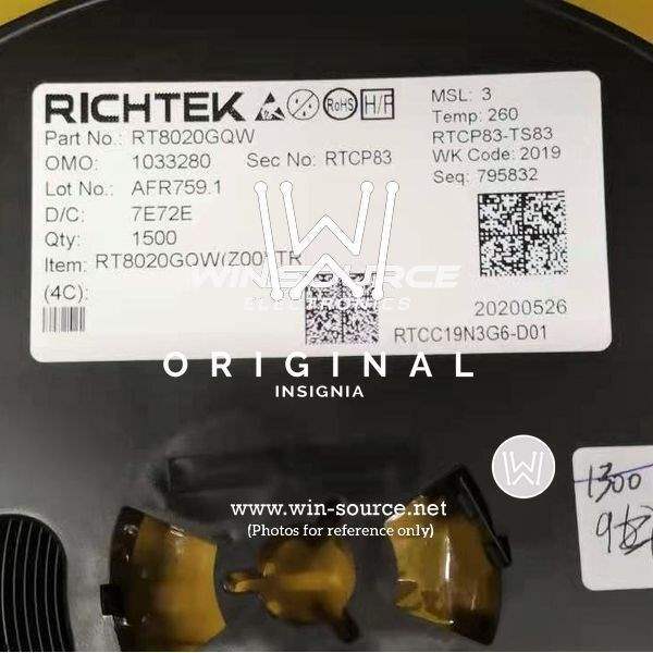 RT8020GQW WDFN12 label picture
