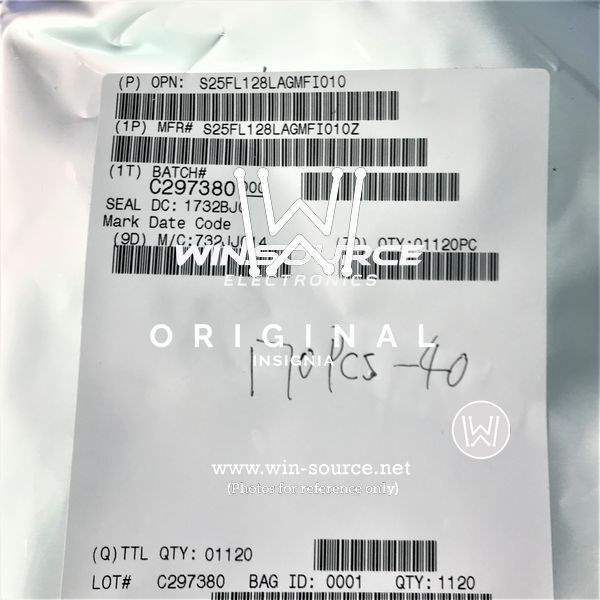 S25FL128LAGMFI010 label picture