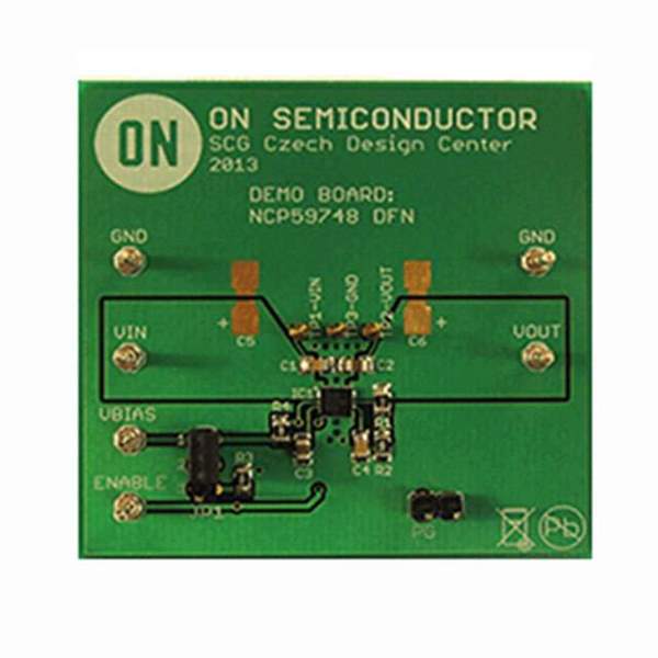 NCP59748MN1ADJTBGEVB Real Image